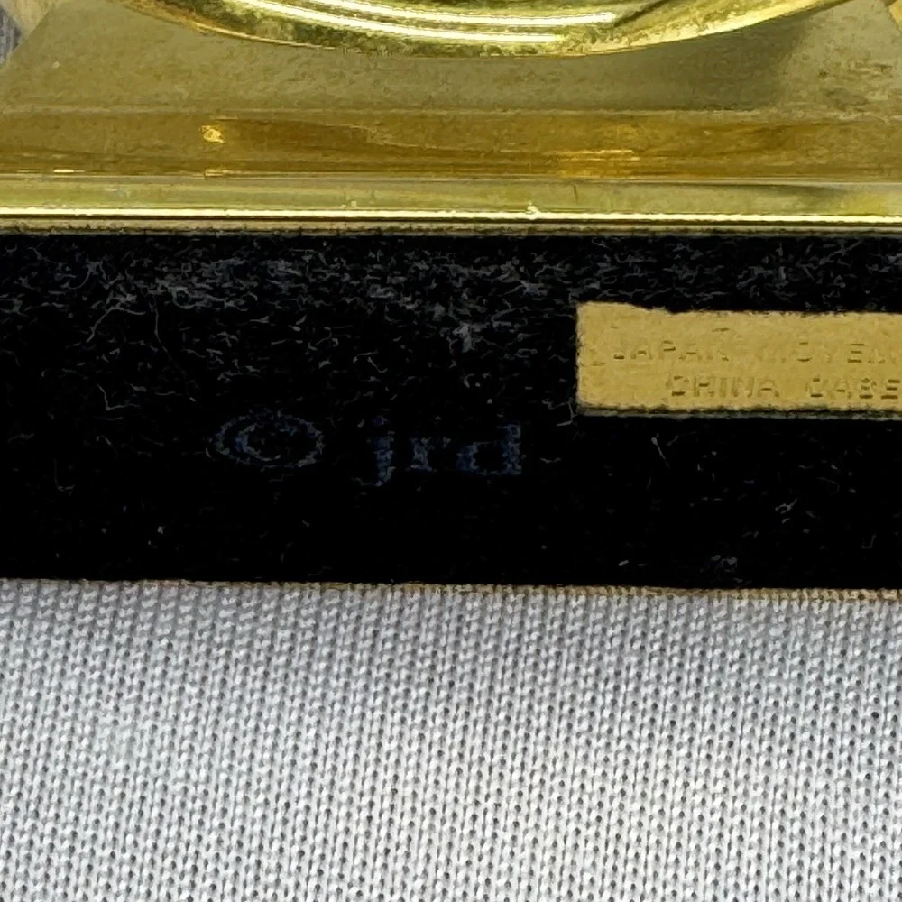 Vintage Colibri Mother of Pearl‎ Diamond Clock Japan - Needs Battery?